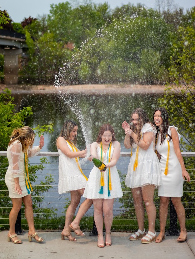 Champange and Grads